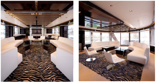 Yacht SKY by Heesen Yachts - interior by Mojo Stumer Associates - Upper Salon