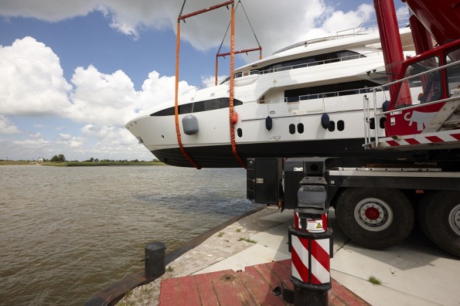 120ft Dixon Superyacht Crystal by launched by Moonen Yachts