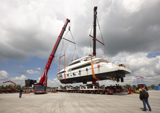 120ft Superyacht Crystal by Dixon Yacht Design launched by Moonen Yachts