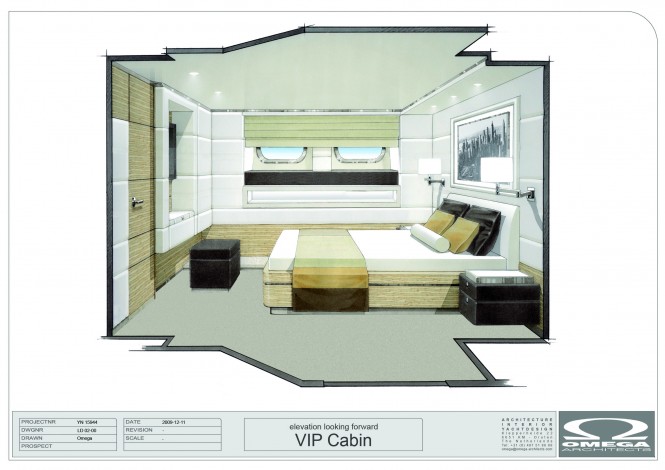 40m Heesen Motor Yacht Zentric VIP Cabin