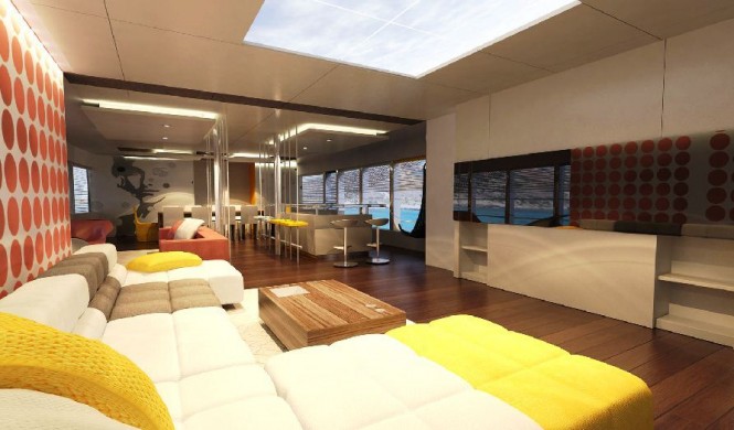 50m Motor yacht JoyMe Main salon by Philip Zepter Yachts