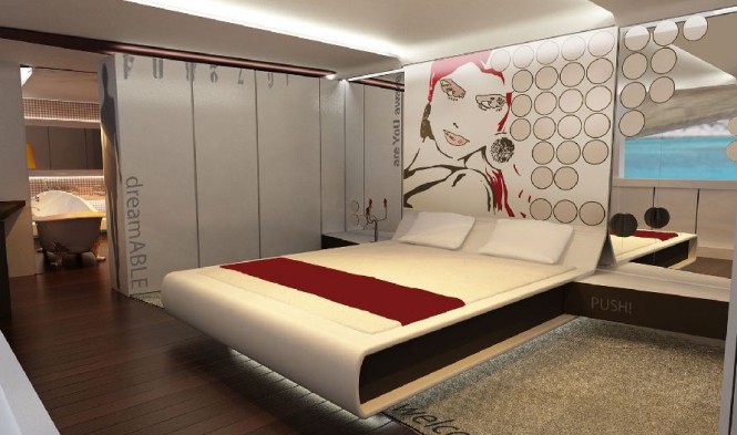 50m Motor yacht JoyMe Master Cabin  by Philip Zepter Yachts