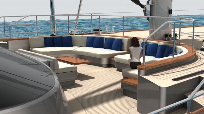 60m Perini Navi Sailing Yacht - Ketch C.2193 rendering 60m Perini Navi Sailing Yacht - Ketch C.2193 rendering