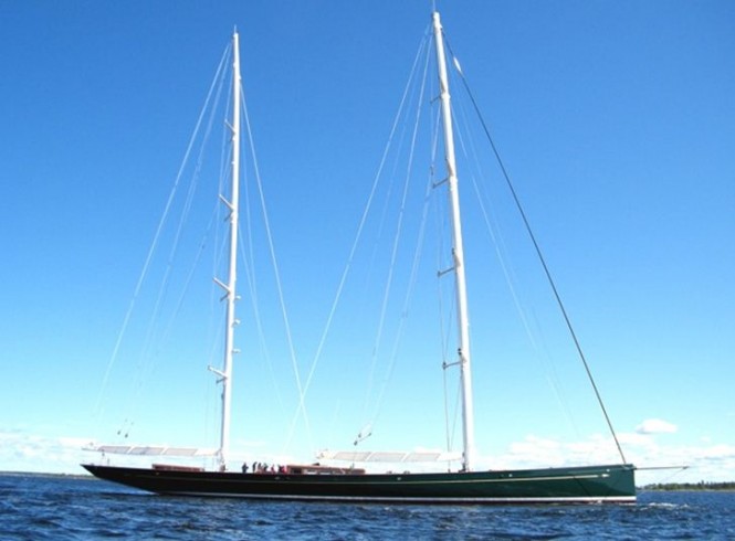 67m Sailing yacht Hetairos ( ex project Panamax ) launched by Baltic Yachts  - Credit Baltic Yachts 