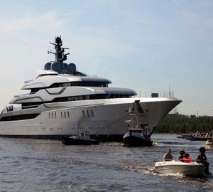 Feadship's 'TANGO' superyacht undergoing sea trials in the North Sea