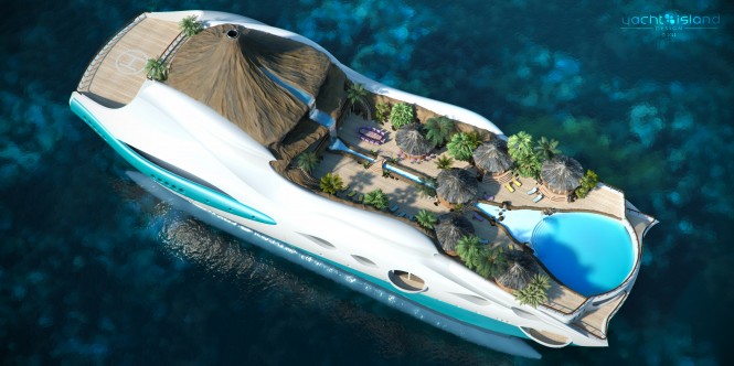 90m ‘Tropical Island Paradise’ superyacht by Yacht Island Design