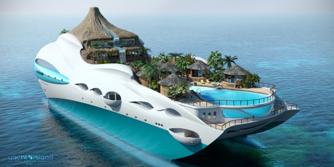 90m ‘Tropical Island Paradise’ themed superyacht by Yacht Island Design  