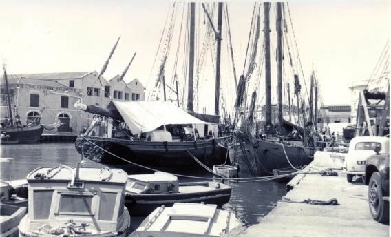 A historical view of the Careenage, Bridgetown.