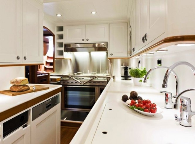 BALTIC 112 Sailing yacht Canova Galley with plenty of storage