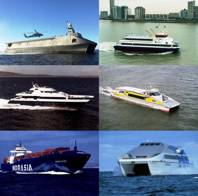 BMT Nigel Gee 25th Anniversary photo montage - Yacht Designer BMT Nigel Gee Celebrates 25 Years of Innovative Vessel Designs