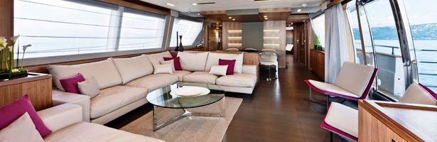 Custom Line 100 series motoryacht Salon – the CL100 by Customline