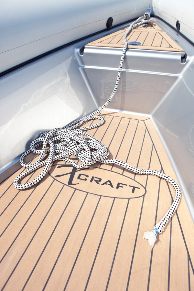 Detail of the X-Craft motor yacht tender X8.5