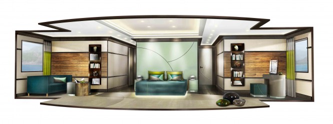 Explore 70 motor yacht Owners Cabin – a World Explorer concept by Newcruise