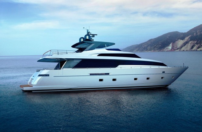 Exterior of the new Sanlorenzo SL94 motor yacht series set for debut  