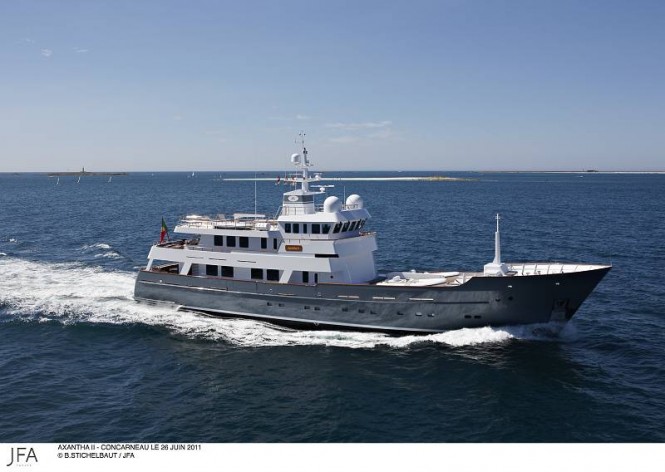 JFA launches 43m motor yacht Axantha II – An expedition superyacht designed by Vripack- Photo Credit B.Stichelbaut  - JFA
