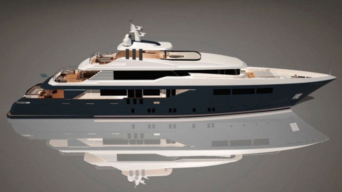 New Daewoo 43m motor yacht by Andrea Borzelli 