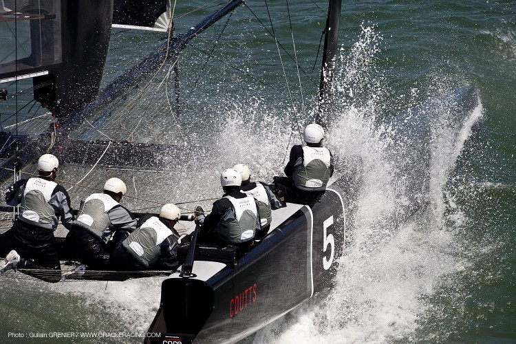 ORACLE Racing - Boat preparation - AC45 OR 5 1st sailing trails