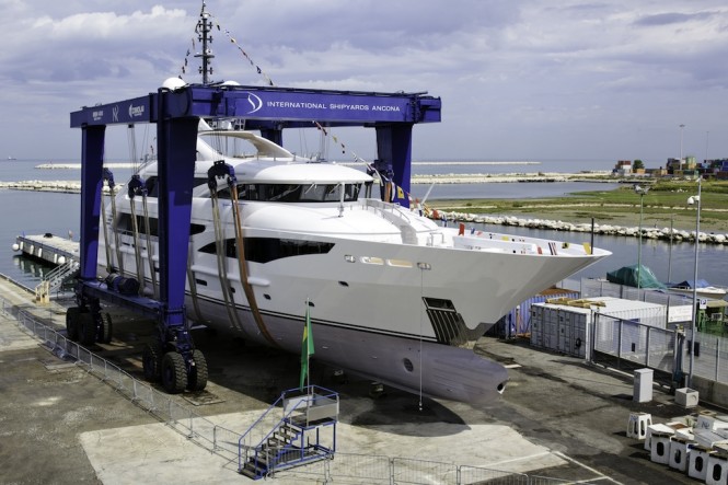 Papi du Papi superyacht launched from ISA Yachts in Italy Papi du Papi superyacht launched from ISA Yachts in Italy
