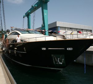 Riva launches the 8th 115’ Athena motor yacht at the Ferretti shipyard