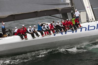 Sailing yacht Rambler 100 team - photo credit TR2011-Billy Black