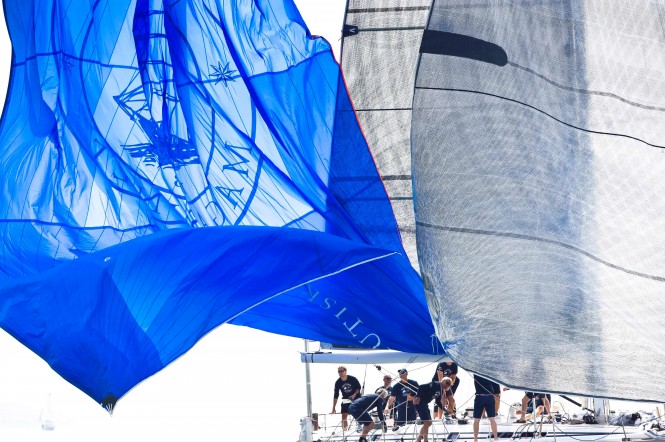 Sigrid, Swan 56 yacht drops her spinnaker © Kurt Arrigo & Nautor's Swan
