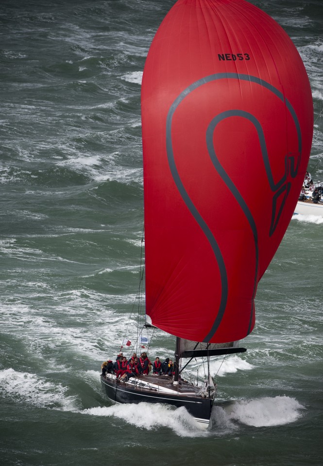 Swan Sailing yacht Silveren Swaen Racing in Solent Style Strong Winds © Kurt Arrigo 09