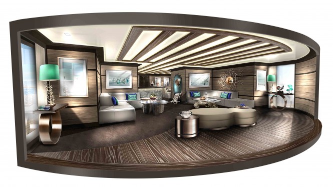 Superyacht Explore 70 Salon – a multifunction superyacht concept by NEWCRUISE