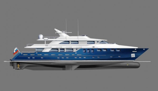 The Bray 42 metre Ocean Motor Yacht Design  