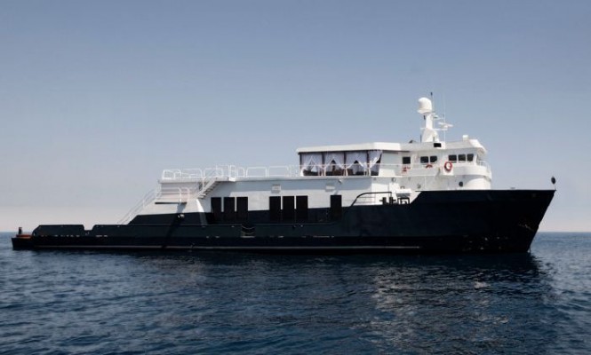The new profile of the 50m Mystere Shadow after refit.