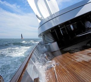 Transatlantic Race 2011: A Great First Day onboard Superyacht Maltese Falcon