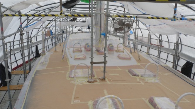 Vitter’s sailing yacht MARIPOSA 3a refitted at Varadero Valencia