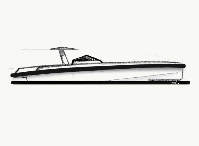 WallyOne Yacht Tender Design Sketch