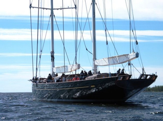 Yacht Hetairos, the 66-meter 'Panamax' yacht from Baltic Yachts in Finland. - Credit Baltic Yachts 