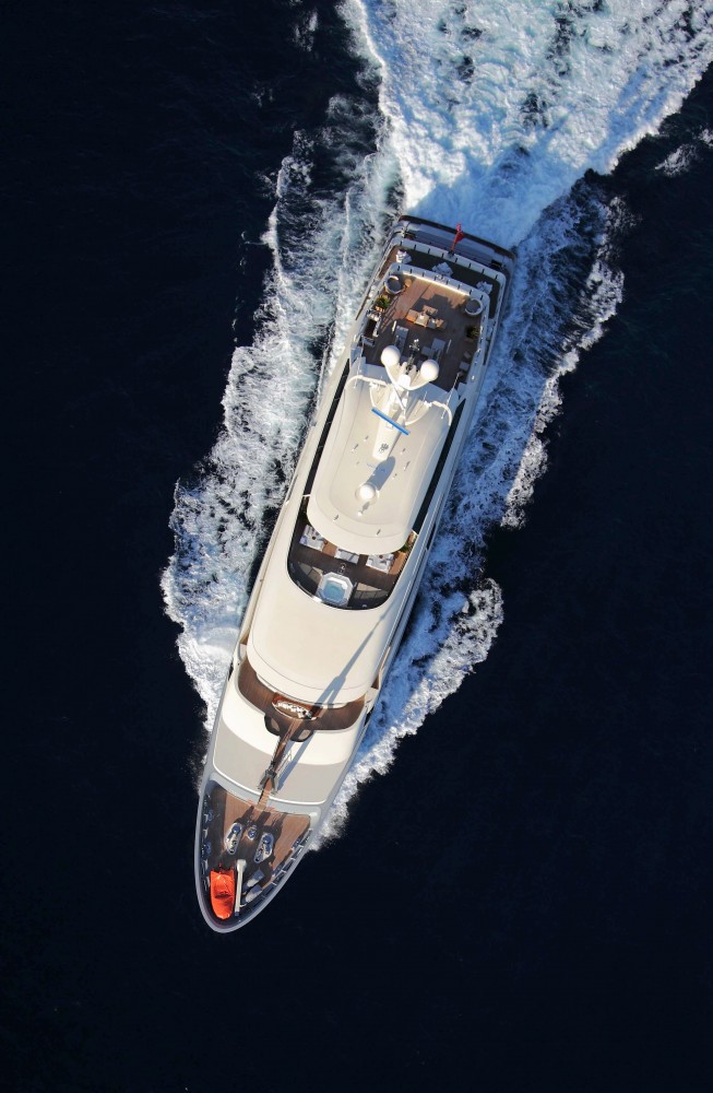 A CRN Yacht Cruising in Italy