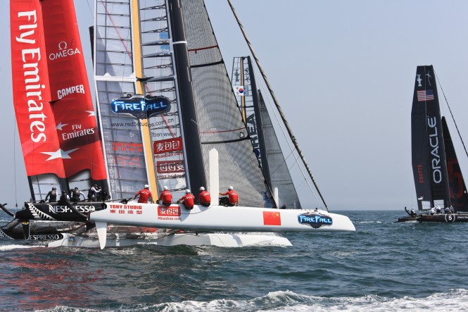 AC World Series Cascais Kiwis continue to roll over the competition © ACEA (2011) Photo G. Martin-Raget