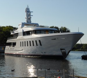 F45 motor yacht Helix launched by Feadship Royal Van Lent