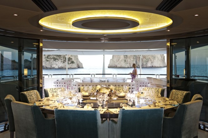Interior of the Heesen Quinta Essentia charter yacht - Photo credit to Martin Morrell 
