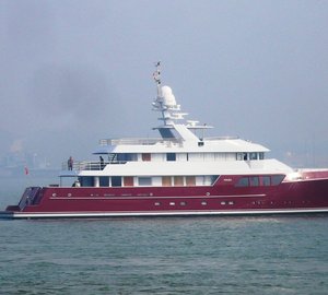 Marco Polo Series motor yacht MAZU undergoing sea trials