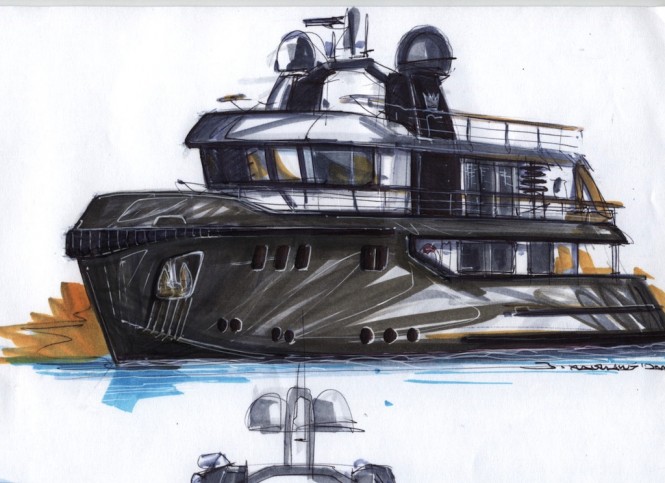 Ocean King 88 Expedition Yacht under construction at Cantieri Navali Chioggia