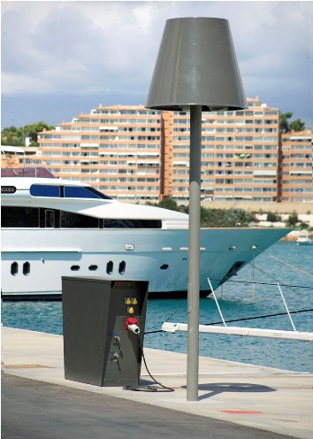 Port Adriano street lamp by Philippe Starck