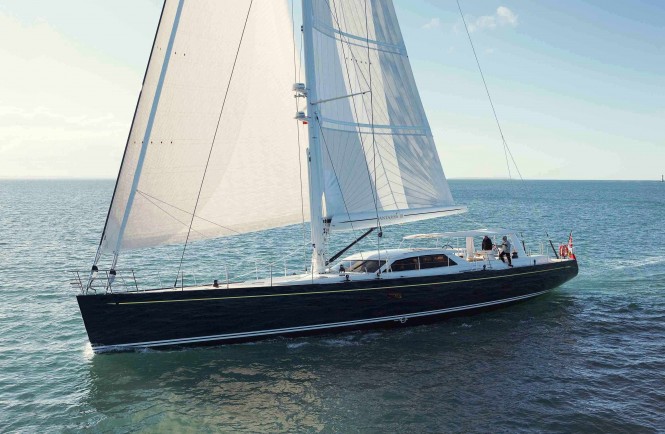 Sailing yacht Antares III  designed by Dixon Yacht Design and built by Yachting Developments 