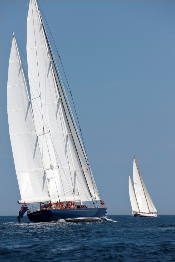Sailing yacht Christopher at the 2011 Shipyard Cup Day One -  Photo by Billy Black 