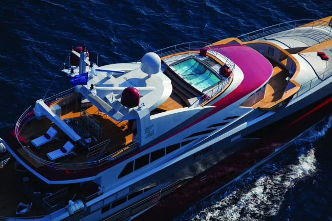 Superyacht JoyMe from above by Philip Zepter Yachts
