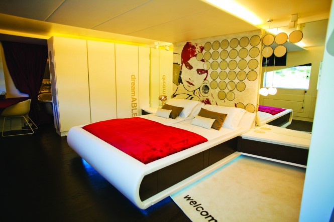 Superyacht JoyMe master suite - interior by Marijana Radovic