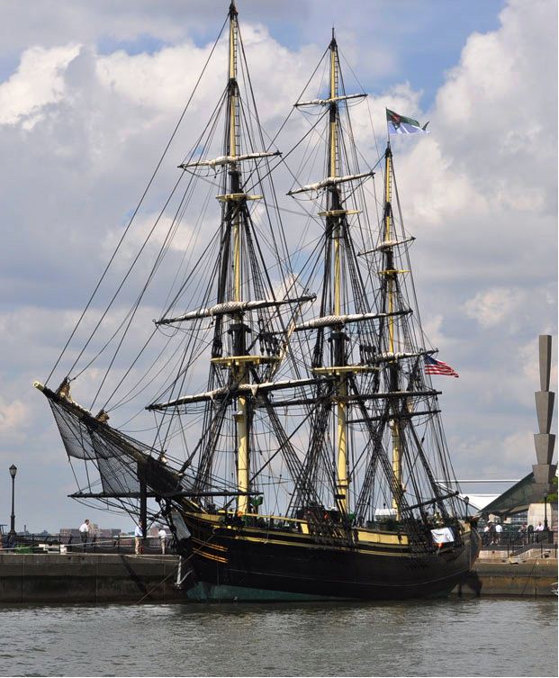 Tall ship sailing yacht Friendship of Salem at Dennis Conner's North Cove