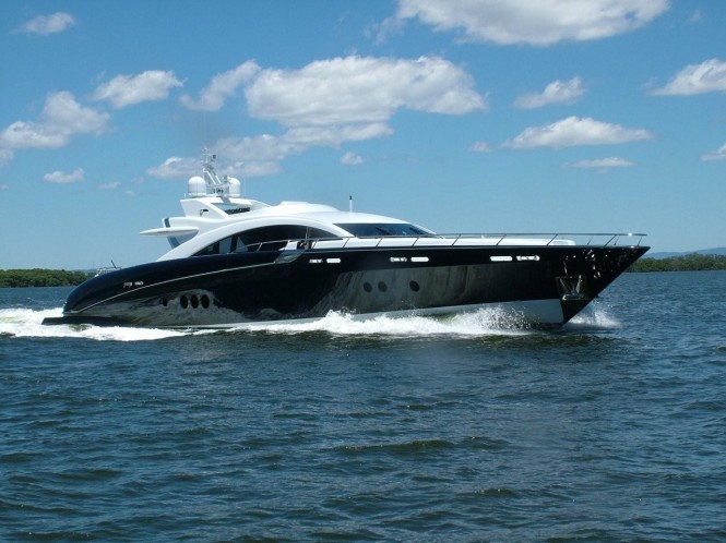 The Warren superyacht Ghost II is a 37m (120ft) motor yacht available for charter in Australia. Photo by IBS