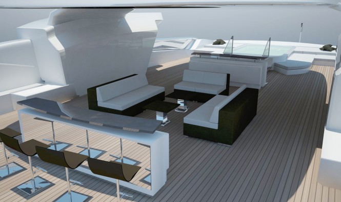 Touch 60 yacht concept by Newcruise - Sundeck view