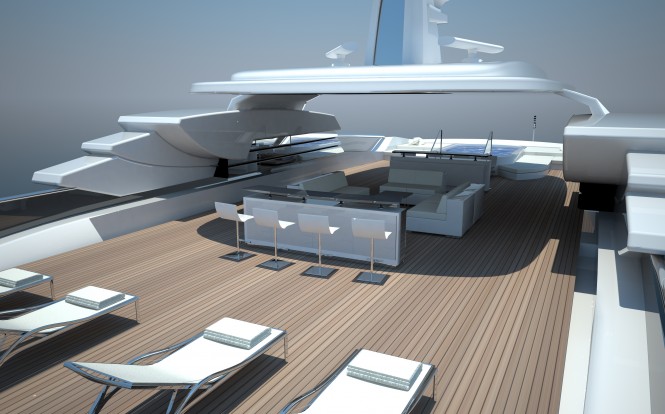 Touch 60 yacht project by Newcruise - Pool View