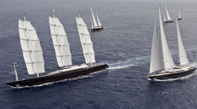 2011 Perini Navi Cup –Sailing Yacht Maltese Falcon Wins