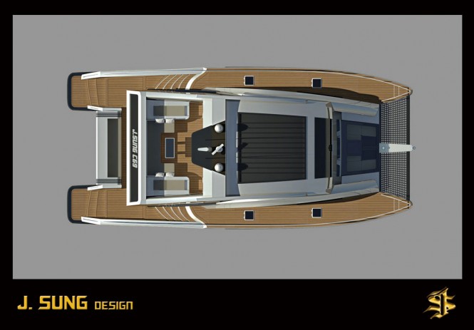J.SUNG C69 power catamaran motor yacht by J .SUNG Design studio